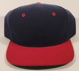 A.J.M. International Blank Black and Red Snapback Trucker Cap Hat