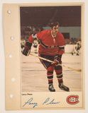 1971-72 Columbian NHL Action Players Montreal Canadiens Larry Pleau Jumbo Trading Card