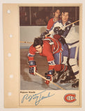 1971-72 Columbian NHL Action Players Montreal Canadiens Rejean Houle Jumbo Trading Card