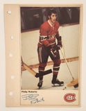 1971-72 Columbian NHL Action Players Montreal Canadiens Philip Roberto Jumbo Trading Card