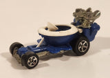 2000 Hot Wheels Virtual Collection Hot Seat Blue and White Die Cast Toy Car Vehicle
