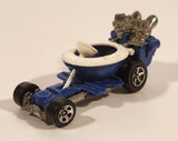 2000 Hot Wheels Virtual Collection Hot Seat Blue and White Die Cast Toy Car Vehicle