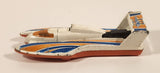 2005 Hot Wheels Final Run Hydroplane White Die Cast Toy Speed Boat Vehicle