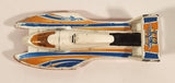 2005 Hot Wheels Final Run Hydroplane White Die Cast Toy Speed Boat Vehicle