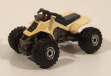 1991 Hot Wheels Suzuki Quadracer Cream White Die Cast ATV Toy Vehicle