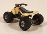 1991 Hot Wheels Suzuki Quadracer Cream White Die Cast ATV Toy Vehicle