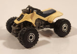 1991 Hot Wheels Suzuki Quadracer Cream White Die Cast ATV Toy Vehicle