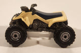 1991 Hot Wheels Suzuki Quadracer Cream White Die Cast ATV Toy Vehicle
