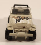 1992 Hot Wheels Roll Patrol Jeep CJ Trailbuster Beige Tan-Grey Die Cast Toy Car Vehicle