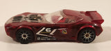 2013 Hot Wheels Hot Wheels: The Ultimate Handbook Nerve Hammer Clear Red Die Cast Toy Car Vehicle