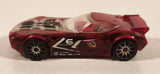 2013 Hot Wheels Hot Wheels: The Ultimate Handbook Nerve Hammer Clear Red Die Cast Toy Car Vehicle