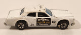 1978 Hot Wheels Flying Colors Highway Patrol Dodge Monaco #12 White Die Cast Toy Car Police Emergency Vehicle