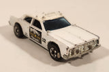 1978 Hot Wheels Flying Colors Highway Patrol Dodge Monaco #12 White Die Cast Toy Car Police Emergency Vehicle