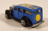2003 Hot Wheels Wild Wave '40s Woody Black and Blue Die Cast Toy Car Vehicle