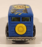 2003 Hot Wheels Wild Wave '40s Woody Black and Blue Die Cast Toy Car Vehicle