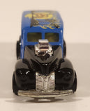 2003 Hot Wheels Wild Wave '40s Woody Black and Blue Die Cast Toy Car Vehicle