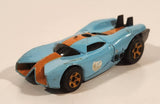 2008 Hot Wheels Prototype H-24 Light Blue Die Cast Toy Car Vehicle