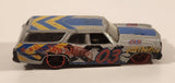 2018 Hot Wheels HW Daredevils '70 Chevelle SS Wagon 03 Silver Die Cast Toy Car Vehicle