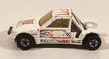 1992 Hot Wheels Peugeot 205 Rallye White #3 "Pirelli" Die Cast Toy Car Vehicle