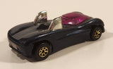 1995 Hot Wheels Power Pipes Metallic Dark Blue Die Cast Toy Car Vehicle