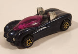 1995 Hot Wheels Power Pipes Metallic Dark Blue Die Cast Toy Car Vehicle