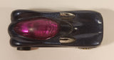 1995 Hot Wheels Power Pipes Metallic Dark Blue Die Cast Toy Car Vehicle