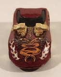2001 Hot Wheels Extreme Sports Twin Mill II Dark Red Die Cast Toy Car Vehicle