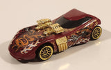 2001 Hot Wheels Extreme Sports Twin Mill II Dark Red Die Cast Toy Car Vehicle