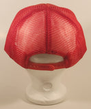 Vintage British Columbia Children's Hospital 2nd Annual Fishing Derby June 10, 1990 Curtis Lumber Kask Bros. Ready Mix Red Snapback Mesh Trucker Cap Hat
