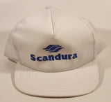 Vintage Scandura White Snapback Trucker Cap Hat