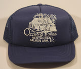 Vintage Orchard House Restaurant Salmon Arm, B.C. Dark Blue Snapback Mesh Trucker Cap Hat