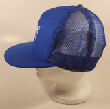 Vintage Kathy Mattea Country Singer Blue Snapback Mesh Trucker Cap Hat
