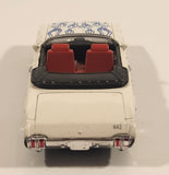 2004 New Ray 1979 Oldsmobile Cutlass 4-4-2 Convertible White with Blue Flames 1/43 Scale Die Cast Toy Car Vehicle