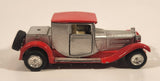 Sunnyside Superior SS-301 No. 32333 1928 Bugatti Type 44 Y-24 Silver and Red Pull Back Die Cast Toy Car Vehicle
