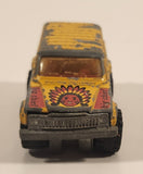 Vintage Majorette No. 236 4x4 Cherokee Big Chief Yellow 1:64 Scale Die Cast Toy Car SUV Vehicle