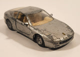 Maisto Shell Ferrari 456GT 1/39 Scale Silver Pull Back Die Cast Toy Car Vehicle with Opening Doors