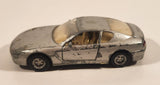 Maisto Shell Ferrari 456GT 1/39 Scale Silver Pull Back Die Cast Toy Car Vehicle with Opening Doors
