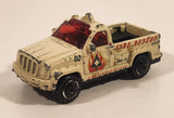 2001 Matchbox Playset: Fire Rescue Troop Carrier Truck Beige Die Cast Toy Car Vehicle