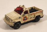 2001 Matchbox Playset: Fire Rescue Troop Carrier Truck Beige Die Cast Toy Car Vehicle