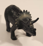 S.H. Black Triceratops 5 1/2" Long Dinosaur Toy Figure
