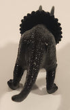 S.H. Black Triceratops 3 1/2" Long Dinosaur Toy Figure
