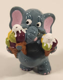 Ferrero Kinder Surprise Elephant Holding Ice Cream Cones 1 1/2" PVC Toy Figure