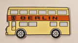 Berlin Bus Shaped 1 1/2" x 3" Rubber Fridge Magnet