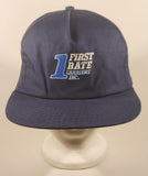 Vintage First Rate Carriers Inc. Dark Blue Snapback Trucker Cap Hat
