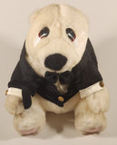 Play By Play Ace Sad White Bear in Tuxedo Holding Cane 9" Toy Stuffed Plush