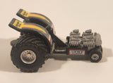 1990 Galoob Micro Machines Tractor Pull Black Die Cast Toy Car Vehicle