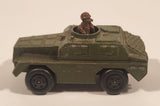 1973 Lesney Products Matchbox Rolamatics No. 28 Stoat Army Green Die Cast Toy Car Army Military Scout Lookout Vehicle