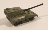 Vintage 1976 Lesney Matchbox Rolamatics No. 70 S.P Gun Tank Army Green Die Cast Toy Car Military Weaponry Vehicle with Moving Gun Made in England