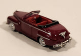 CMW Mini Metals HO Scale 1948 Ford Convertible Ruby Red Die Cast Toy Car Vehicle with Opening Hood