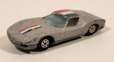 Vintage Yatming No. 1001 Lamborghini Miura Grey Die Cast Toy Car Vehicle